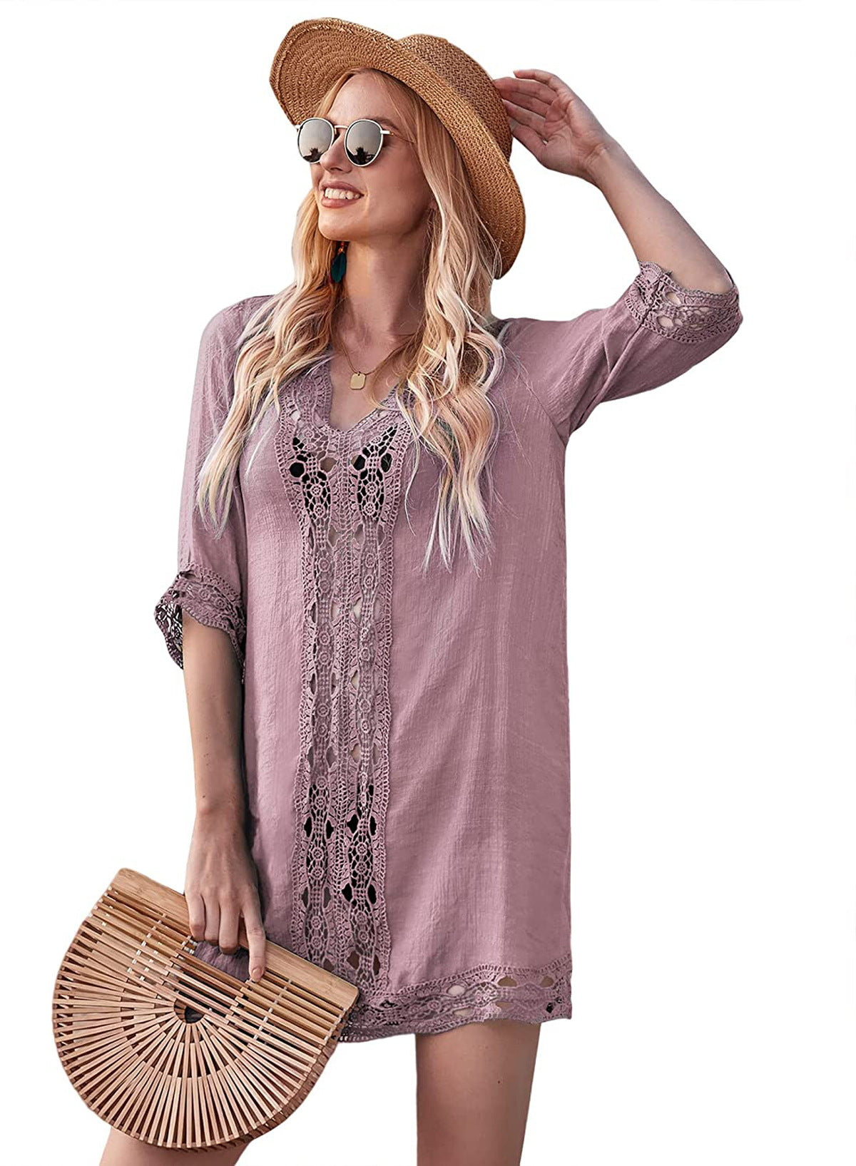 European And American-style Resort Dress Tunic For Women