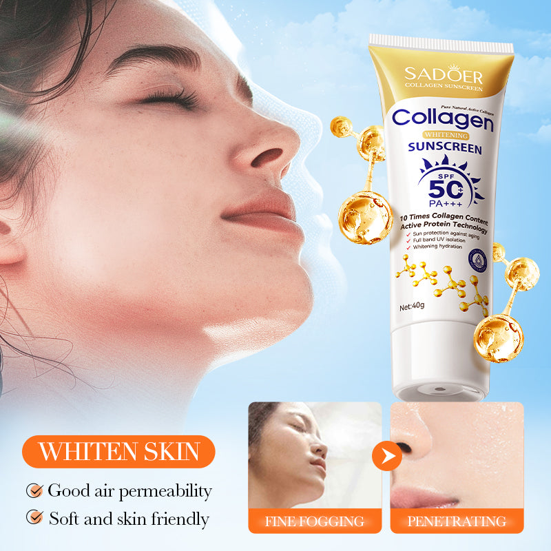 SADOER Collagen Anti-Aging Whitening Sunscreen Cream 40g