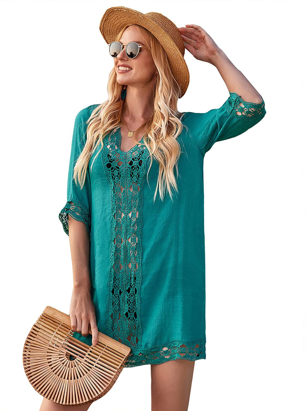 European And American-style Resort Dress Tunic For Women