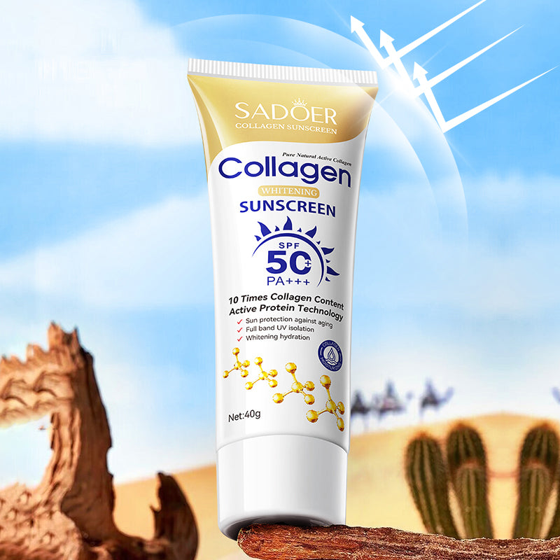 SADOER Collagen Anti-Aging Whitening Sunscreen Cream 40g