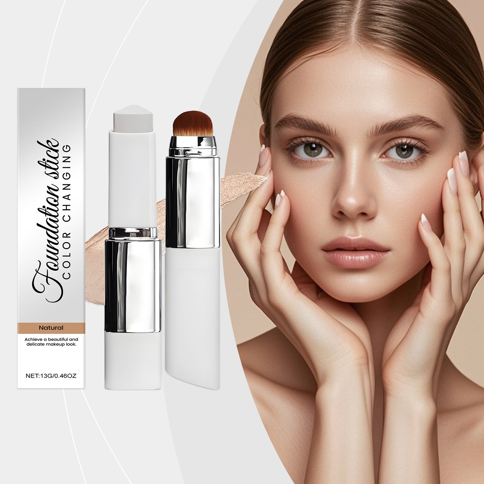 2-in-1 Color Changing Foundation Stick Natural Shade