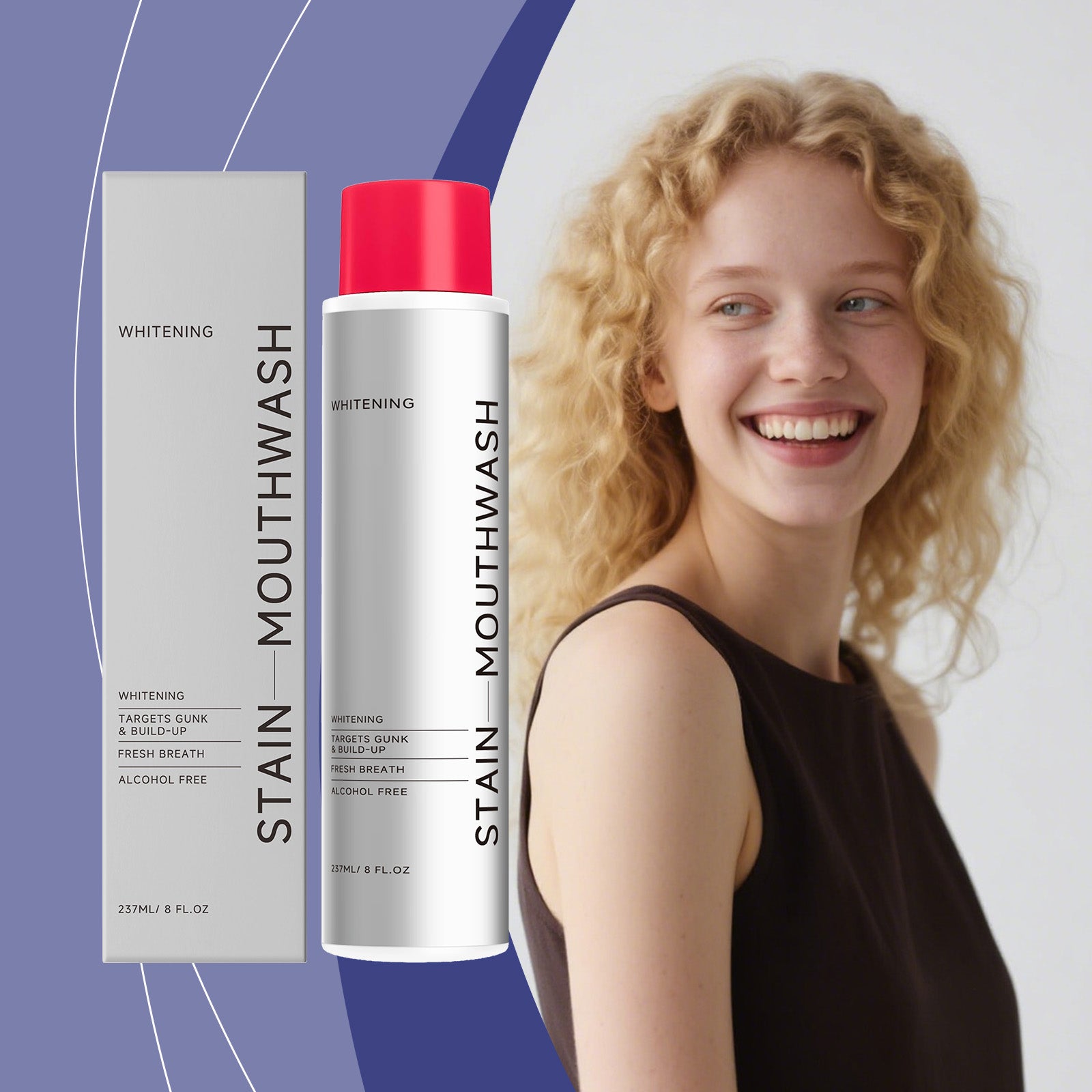 Stain-Removing Whitening Mouthwash 237ml