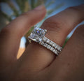 Popular White Zircon Ring Set Jewelry Ring